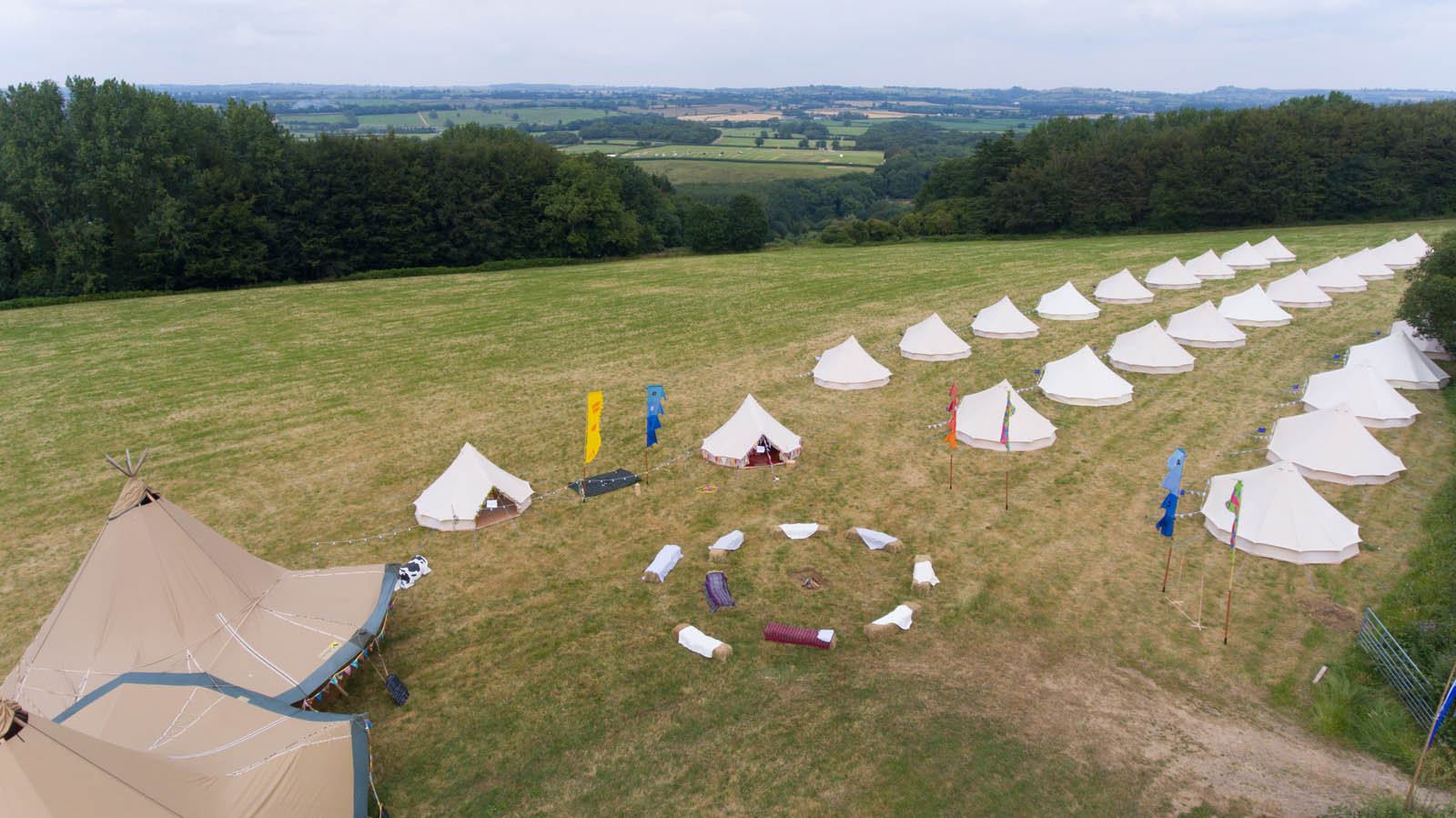 Camping at Pennard House